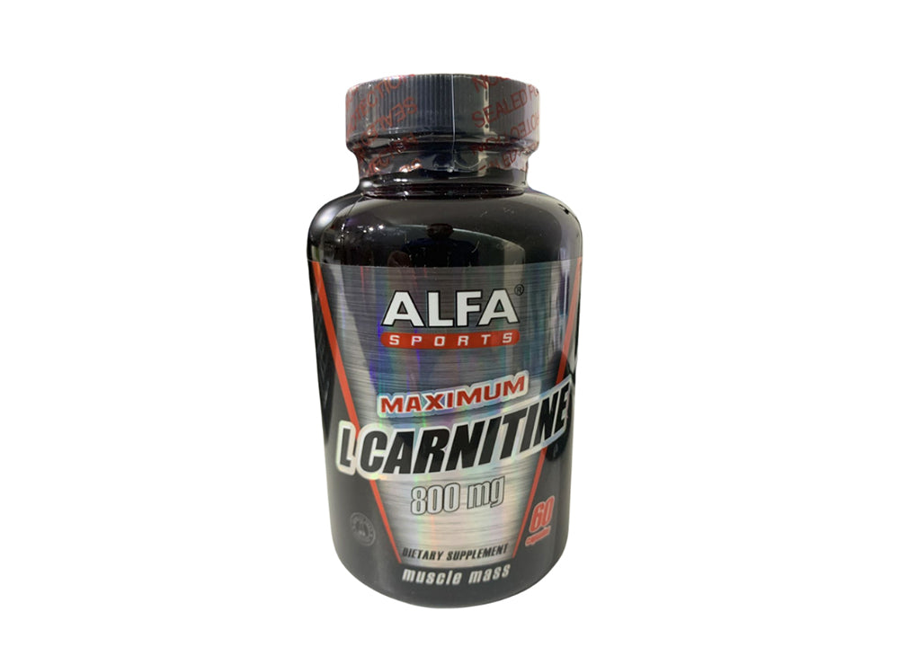 Alfa Vitamins L Carnitine 800Mg 60 capsules