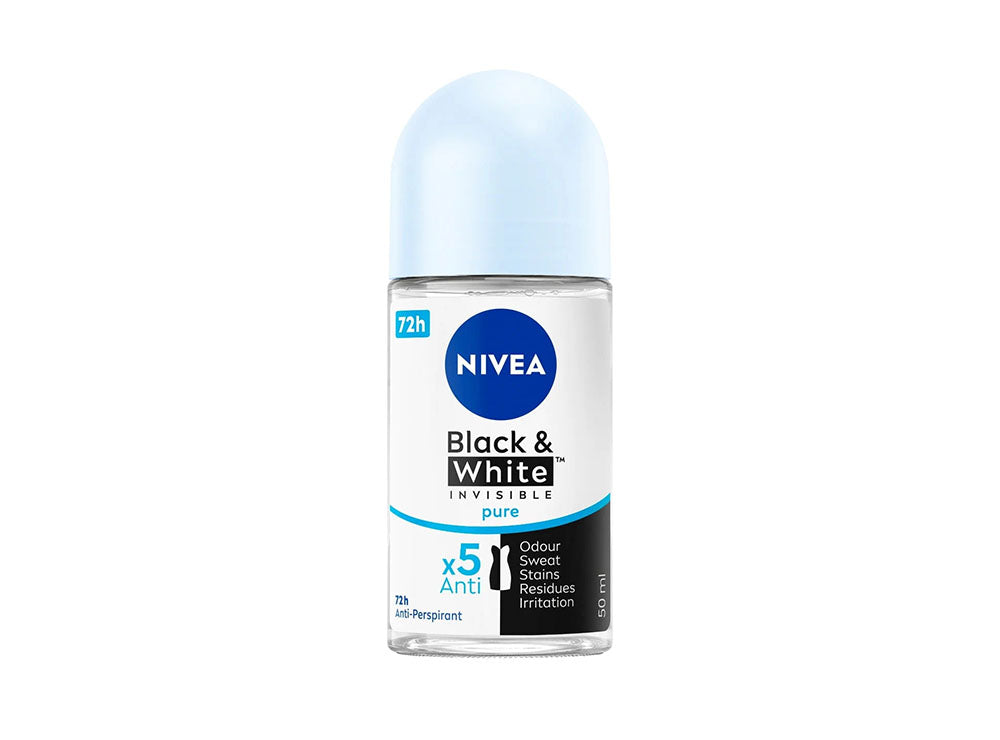 Nivea Deo Roll On Black & White Pure For Women 50 ml