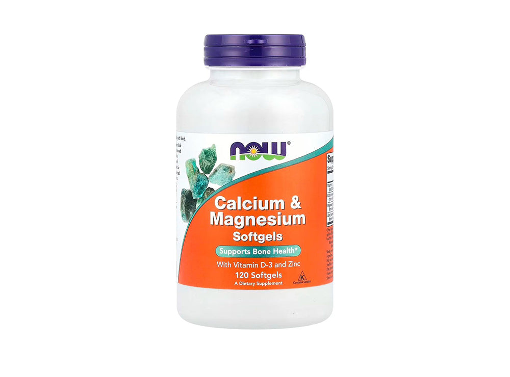 Now Calcium & Magnesium With Vitamin D3 & Zinc 120 softgels