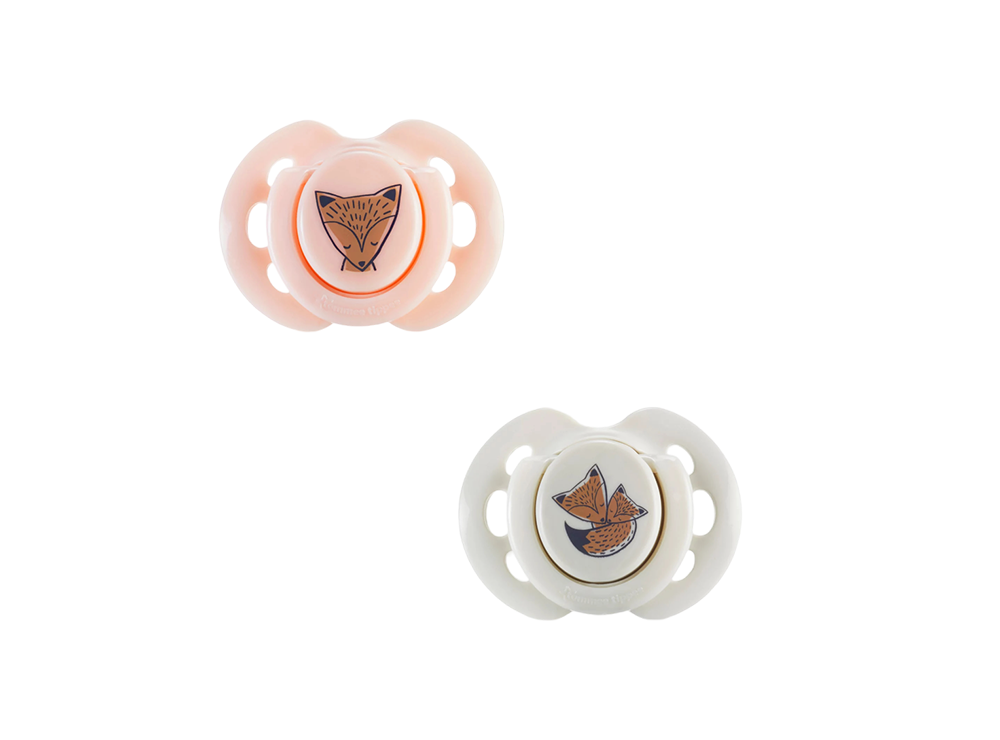 Tommee Tippee Soother Fun Friends Fox Girl 0-6M 2 pieces