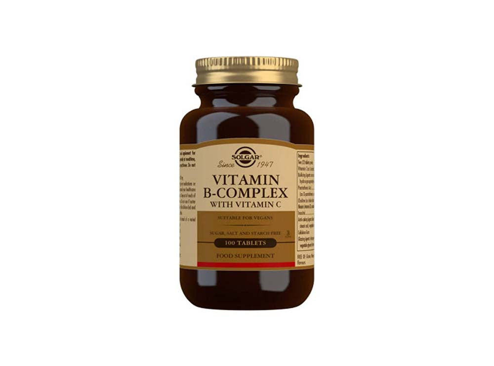 Solgar Vitamine B Complexe + Vitamin C 100 tablets