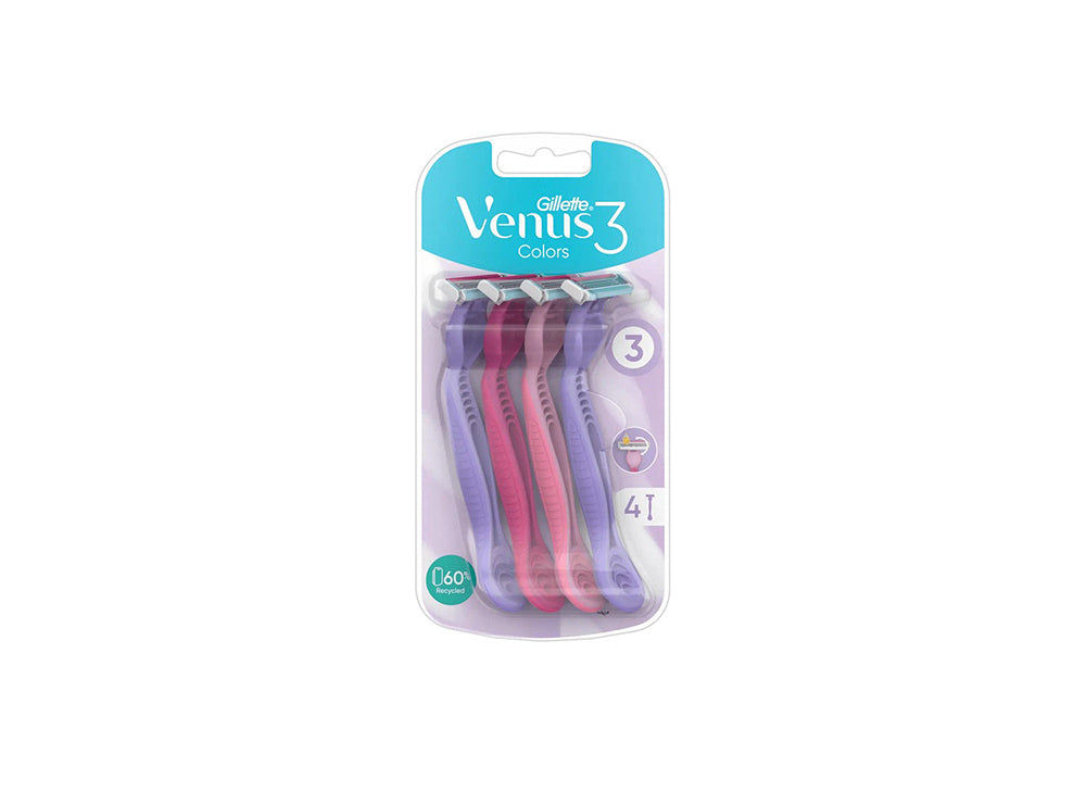 Gillette Venus Colors 3 4 pieces