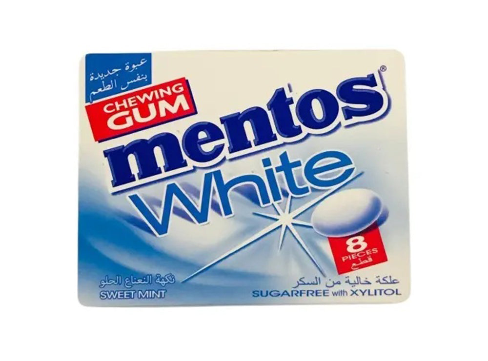 Mentos Gum Blister White Sweet Mint 8 pieces