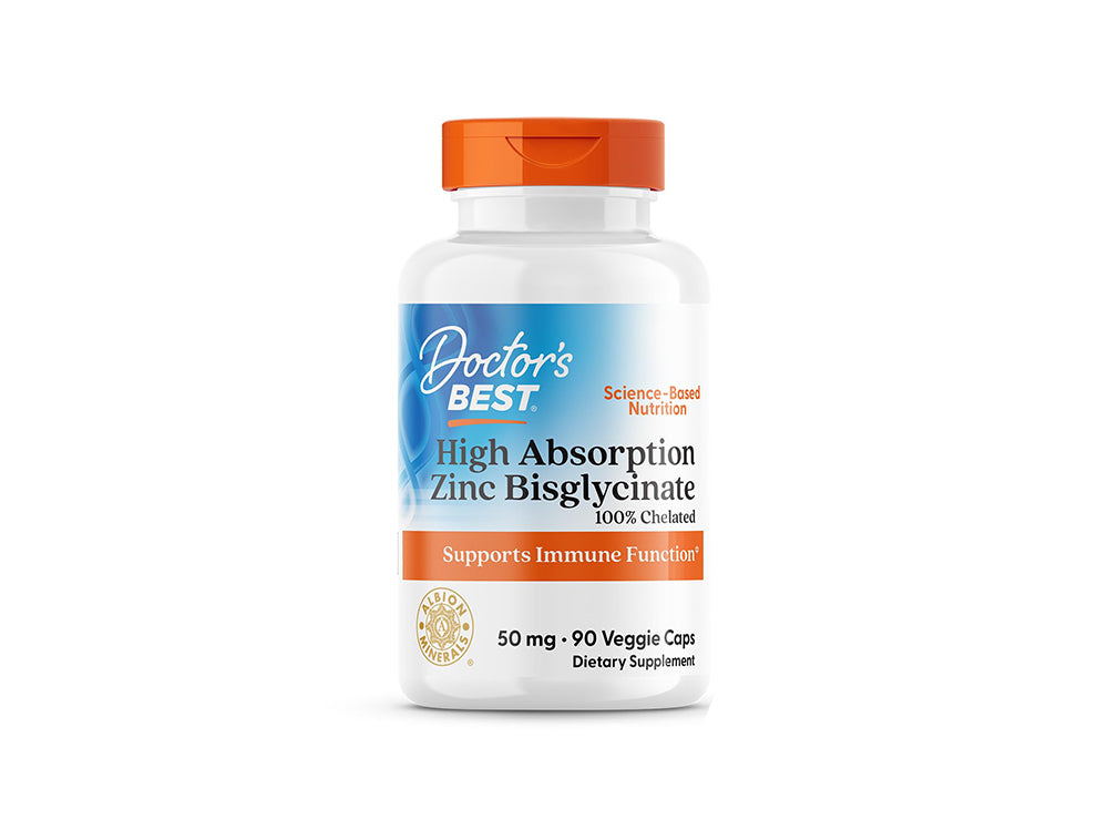 Doctors Best High Absorption Zinc Bisglycinate 50 Mg 90 capsules
