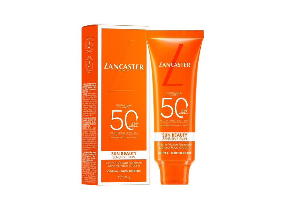 Lancaster Sun Beauty Mineral Face Cream Oil Free Spf50 50 ml