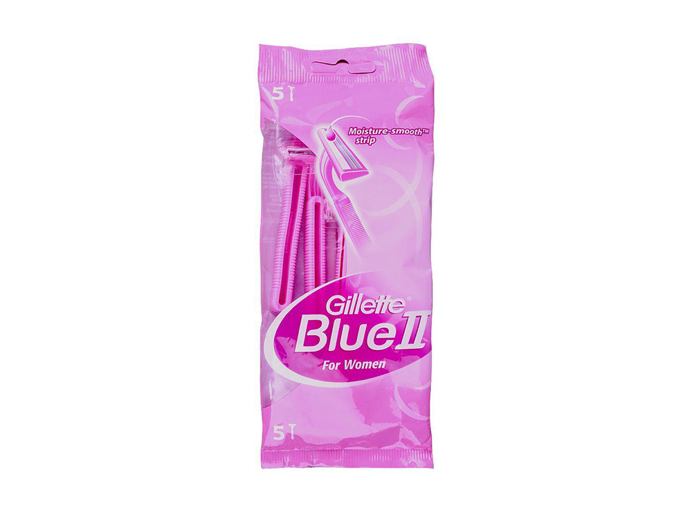 Gillette Blue Ii Women Moisture Smooth 5 pieces