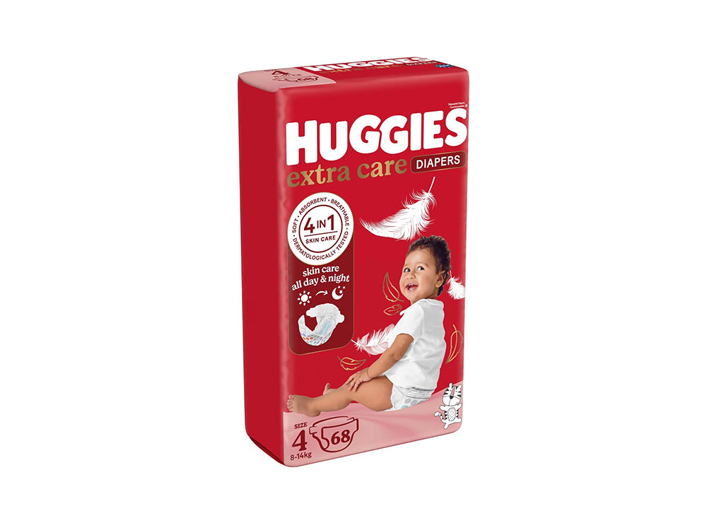 Huggies 4 (8-14Kg) Diapers Red 68 pieces