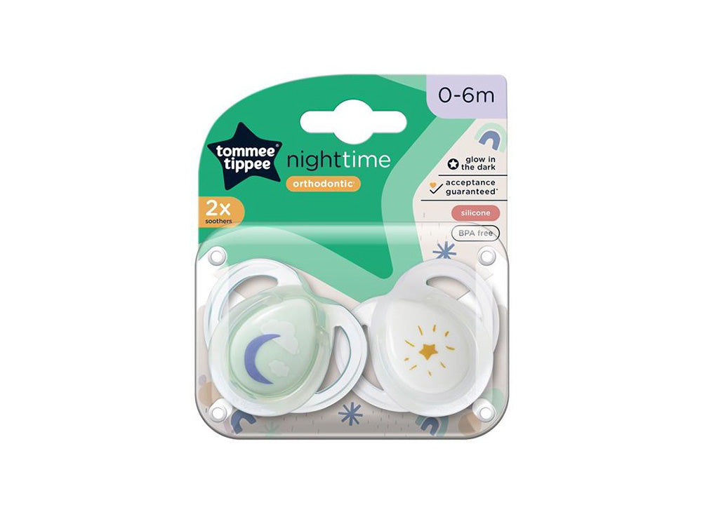 Tommee Tippee Soother Night Time Neutral 0-6M 2 pieces
