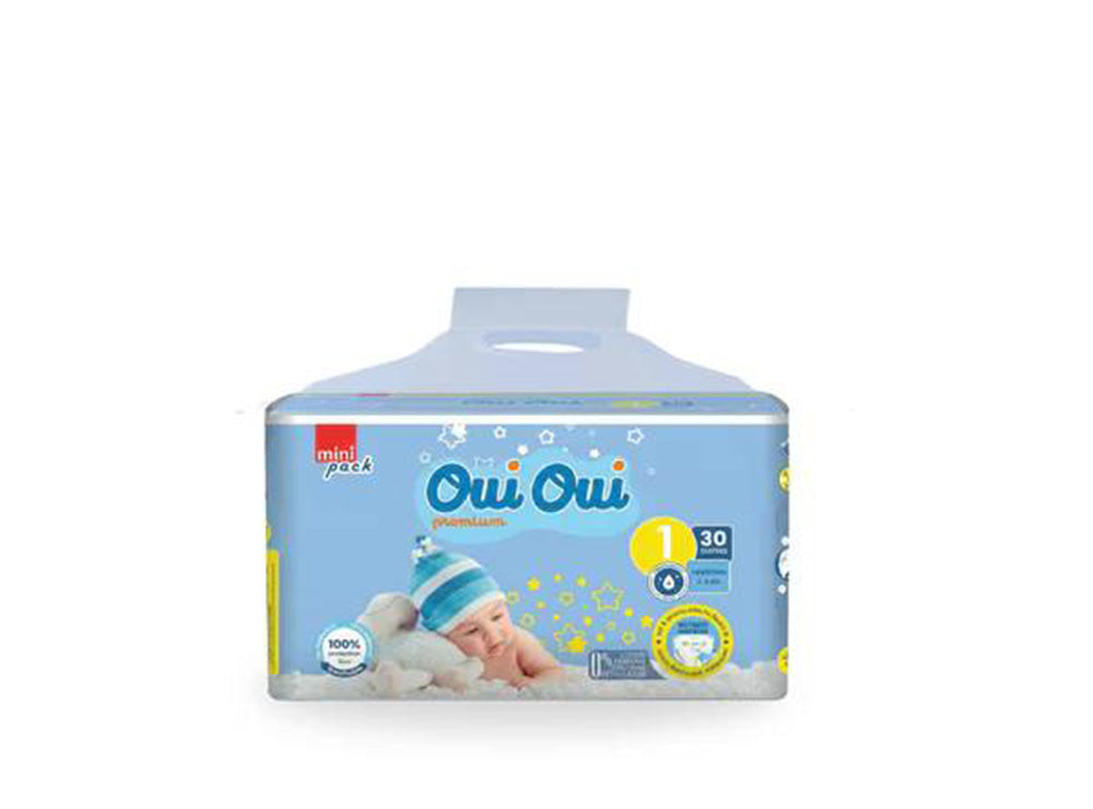 Oui Oui Number 1(2-5Kg) Diapers 30 pieces