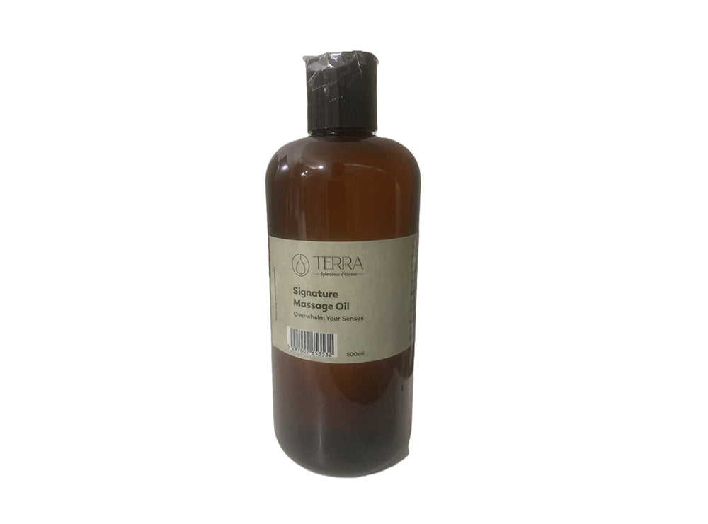 Terra Signature Massage Oil (Almond, Argan, Avocado, Apricot & Essential Oils) 500 ml