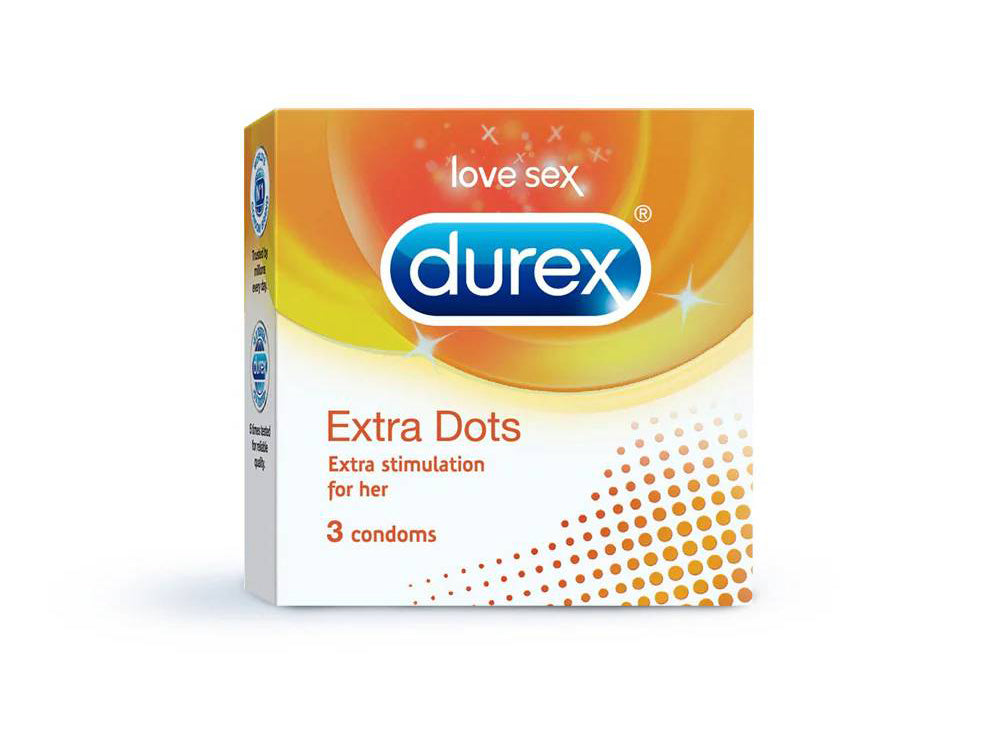 Durex Extra Dots 3 Condoms