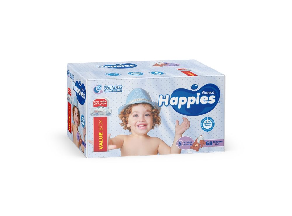 Happies 5 (12-20Kg) Mega Box 92 pieces
