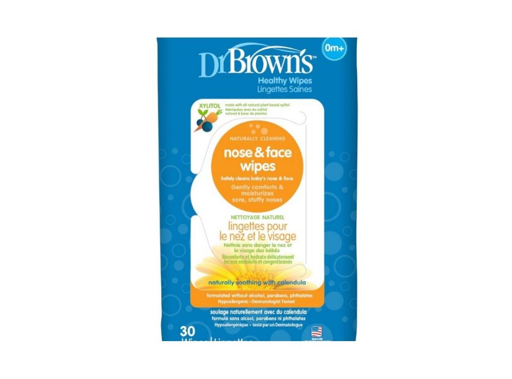 Dr Brown's Nose&Face Wipes