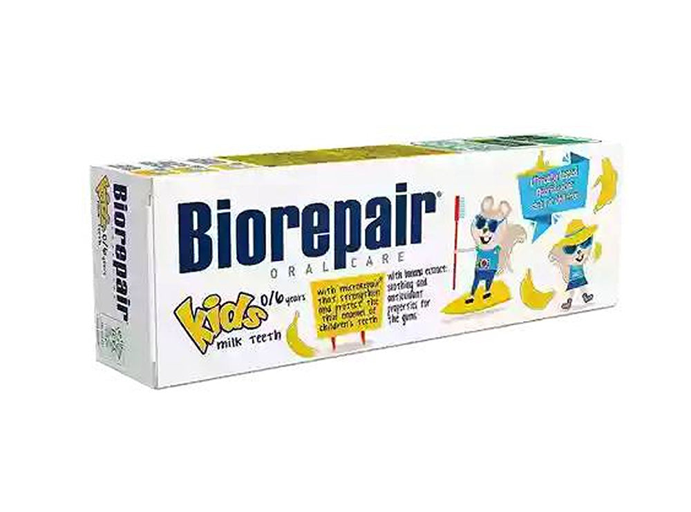 Biorepair Kids Milk Teeth Toothpaste Banana 0 To 6 Years 50 ml