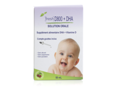 Fresh D+ DHA Drops 800 IU