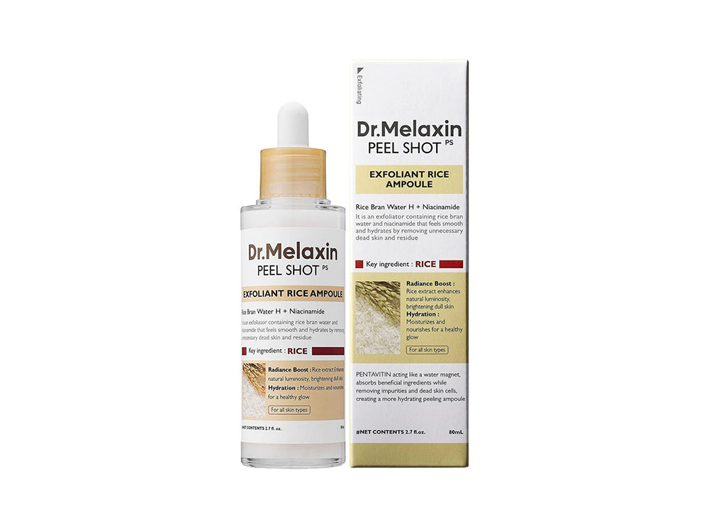 Dr Melaxin Peel Shot Exfoliating White Rice Ampoule 80 ml