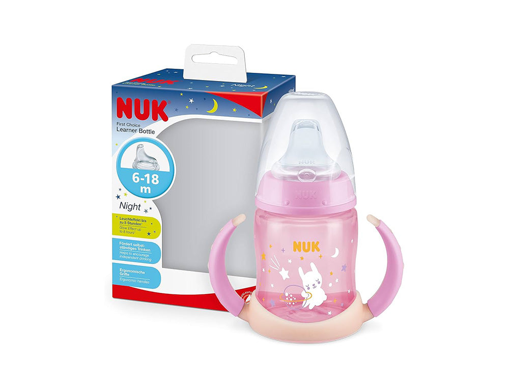 Nuk Learner Bottle Night Glow Pink 6-18M 150 ml