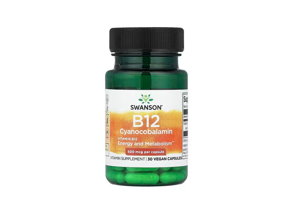Swanson Vitamin B12 500Mcg 30 capsules