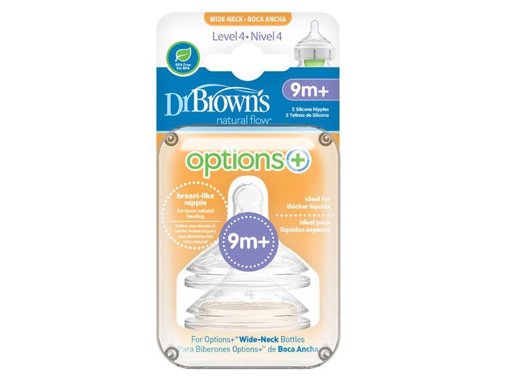 Dr Brown's Options & Nipples 9 Months+ Y Cut 2 pieces