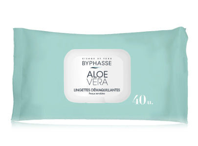 Byphasse Makeup Remover Wipes Aloe Vera 40 wipes