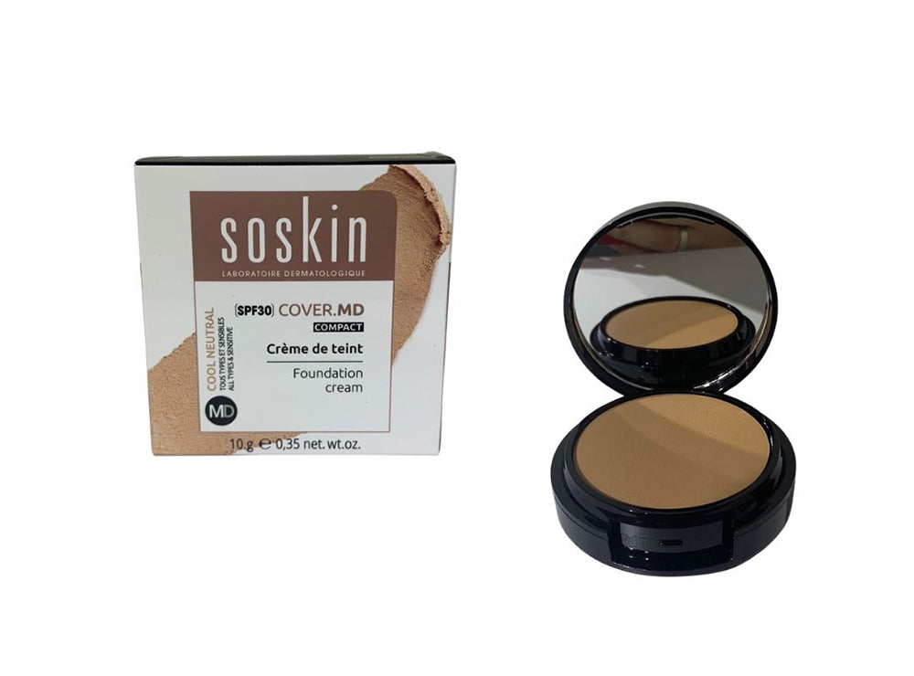 Soskin Compact Foundation Cream (Cool Neutral) SPF30 10 g