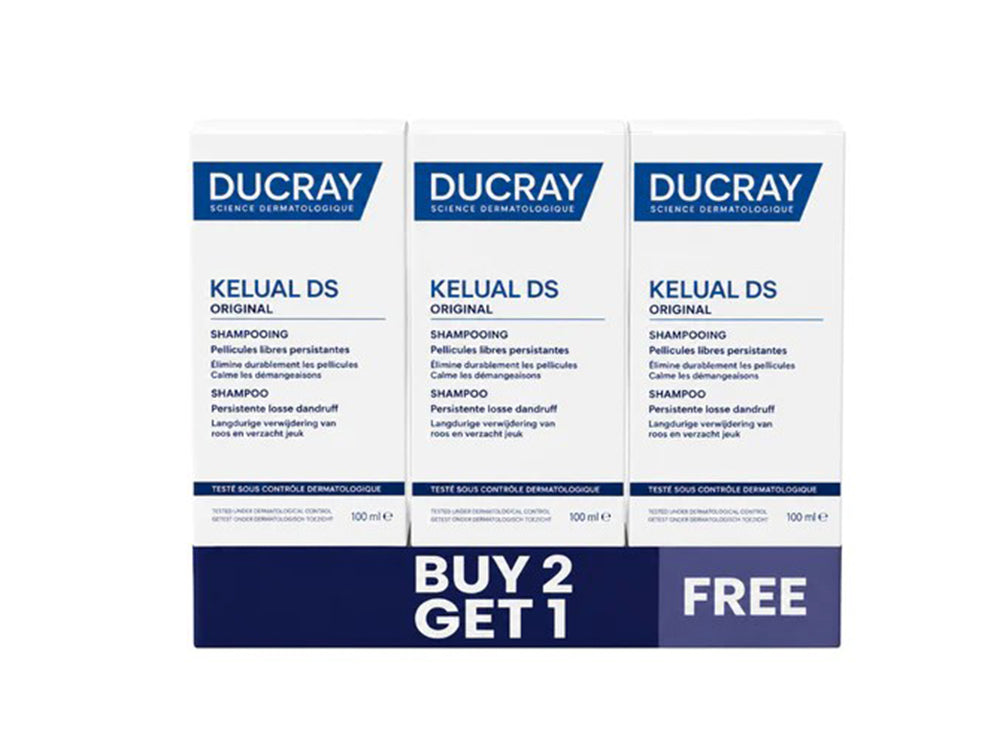 Ducray Kelual D.S Shampoo But 2 Get 1 Free 100 ml