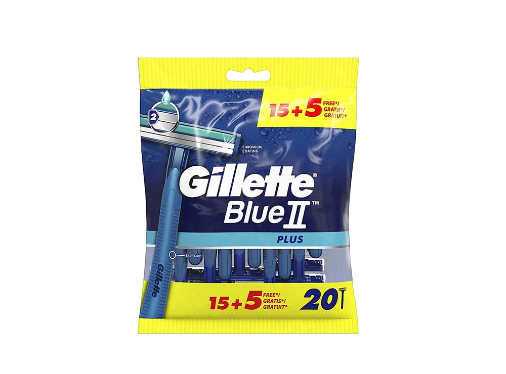 Gillette Blue 2 Plus Razors 20 pieces