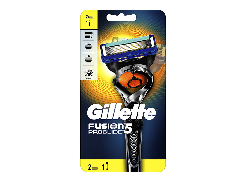 Gillette Fusion Proshield Machine + 2 Razors 2 pieces