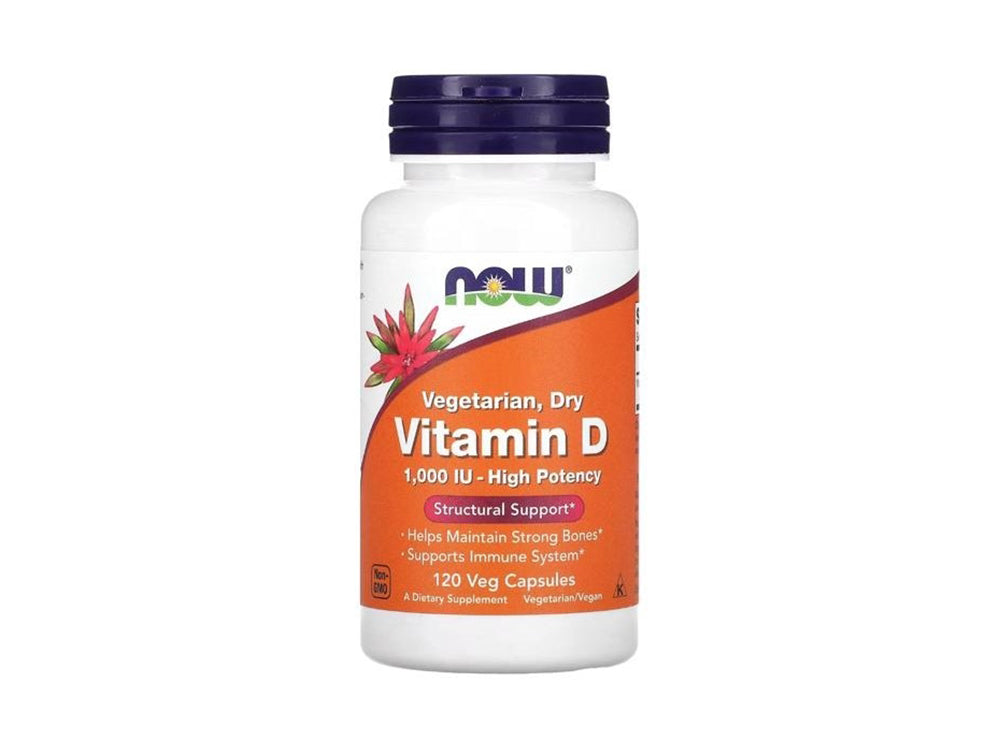 Now Vitamin D2 1000Iu Vegetarian Dry 120 capsules