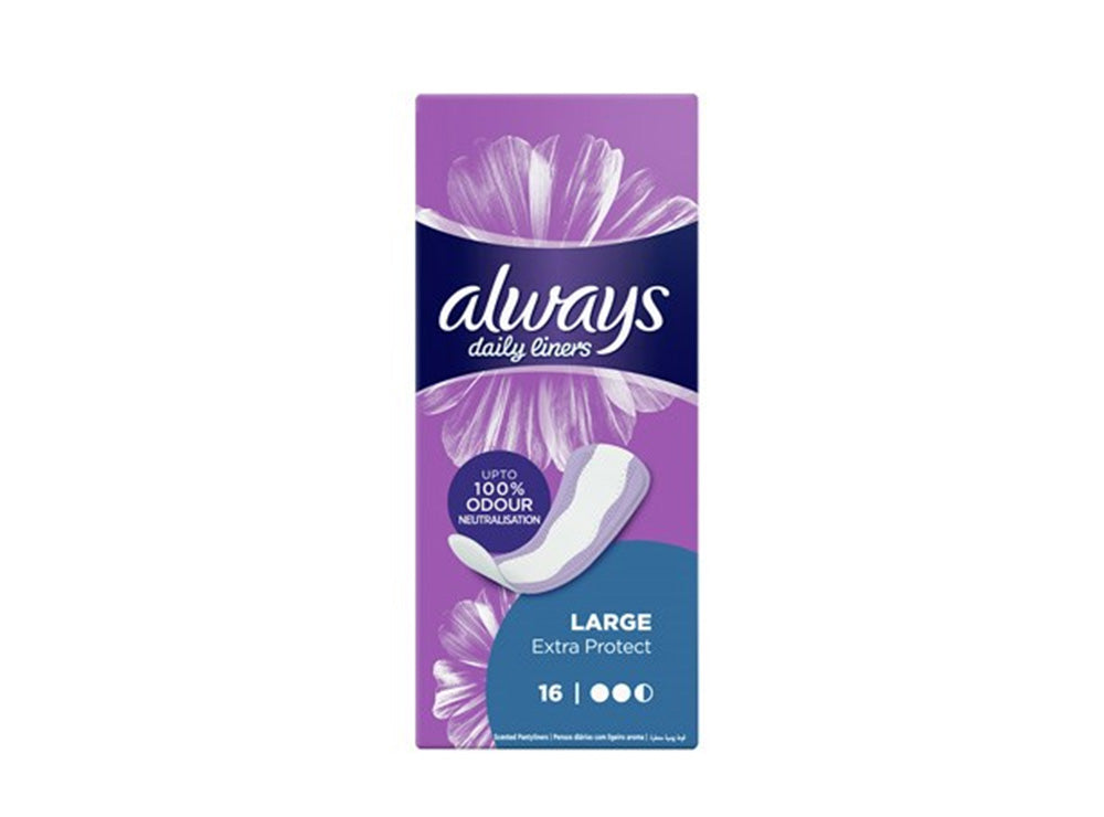 Always Daily Liners Large 16 pieces