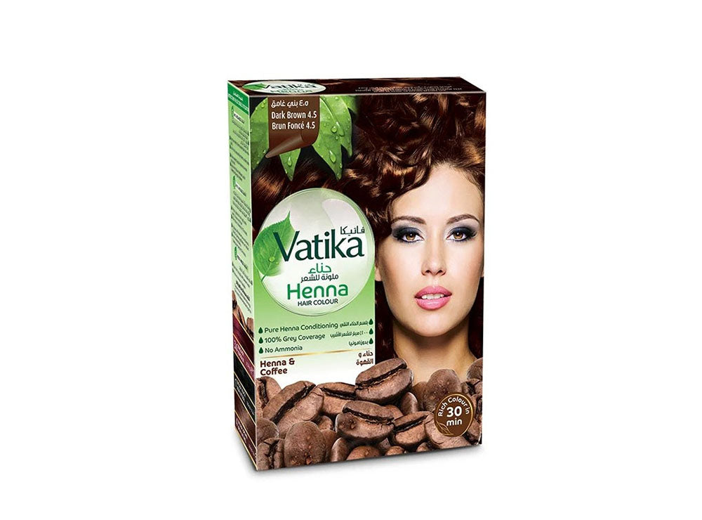 Vatika Henna Hair Color Dark Brown 4.5