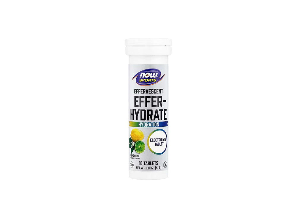 Now Effervescent Hydrate Lemon Lime Electrolyte 10 pieces