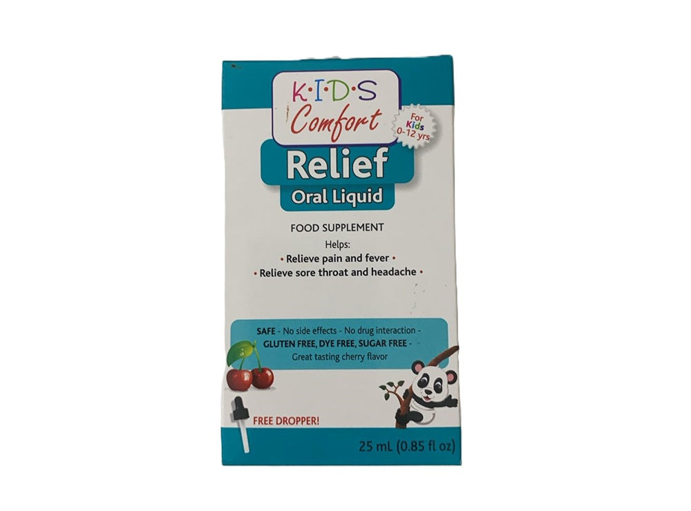 Kids Comfort Relief Oral Liquid Cherry Drops 25 ml