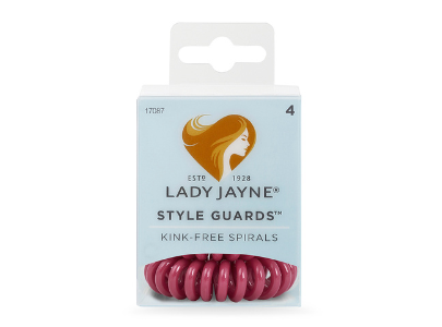 Lady Jayne Style Guards Maroon Kink Free Spirals 4 pieces