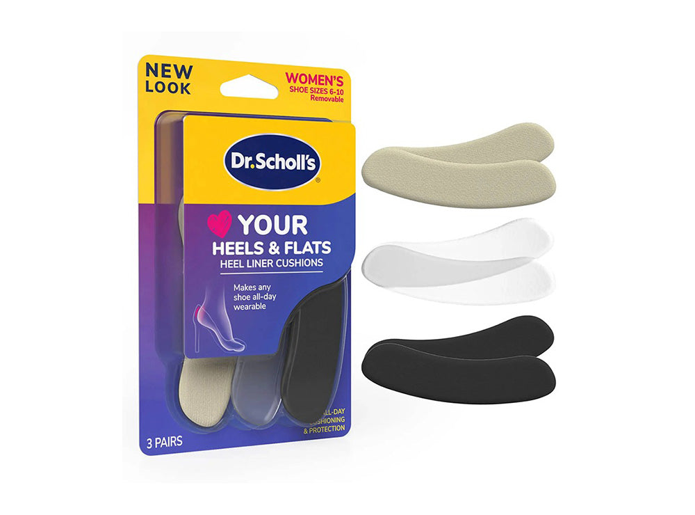 Dr Scholl's Love Your Heels & Flats Heel Liner Cushions Women Size 6 To 10 1 pair