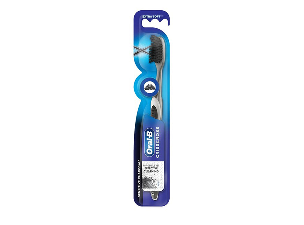 Oral B Toothbrush Crisscross Charcoal Extra Soft