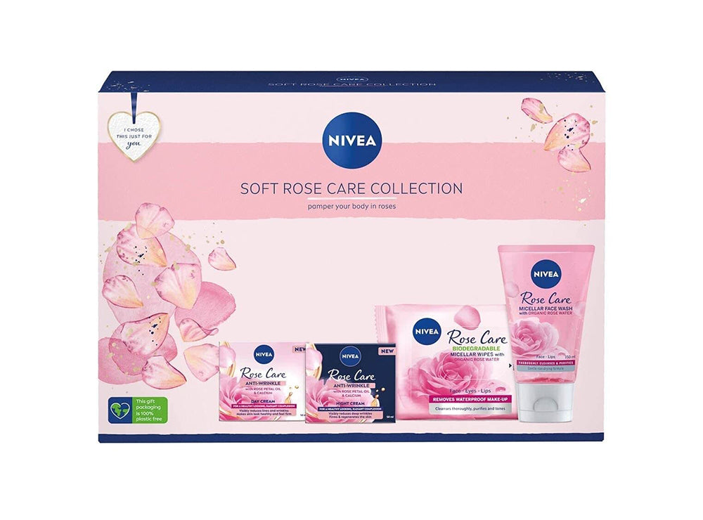 Nivea Soft Rose Care Collection Kit 4 pieces
