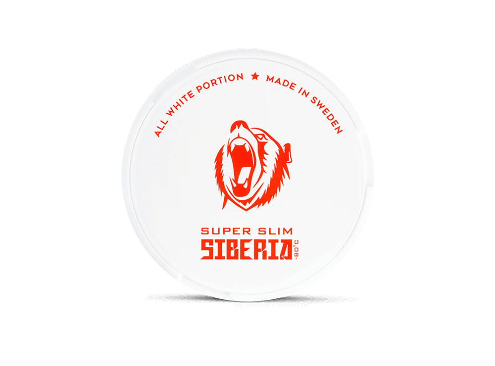 Siberia Smokeless Nicotine 21.5 Mg Super Slim Mint Pouches 15 g