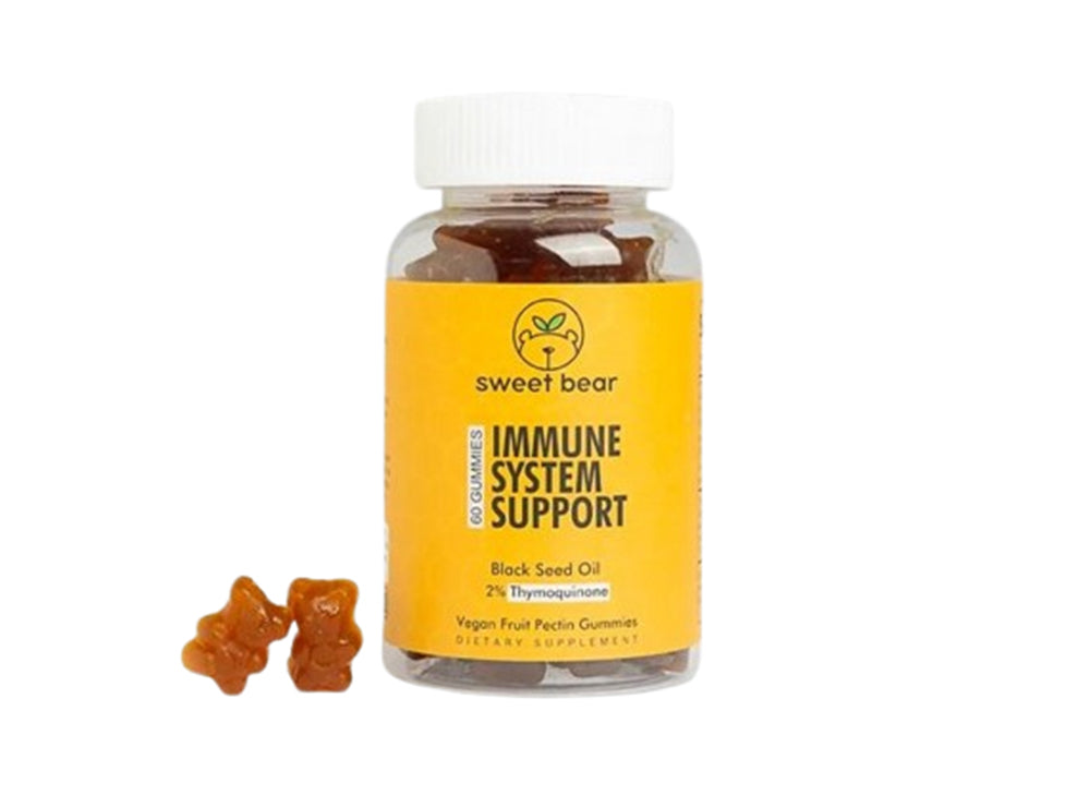 Sweet Bear Immune System Support Black Seed Oil 60 gummies