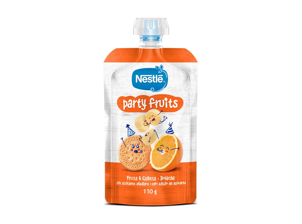 Nestle Party Fruits Banana Orange & Cookies 110 g