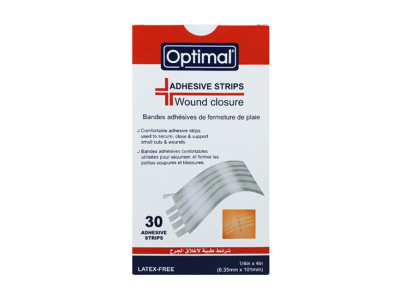 Optimal Wound Closure Adhesive Strips X30 0.25 inch