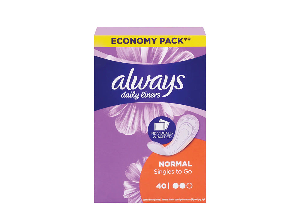 Always Daily Liners Normal 40 pieces