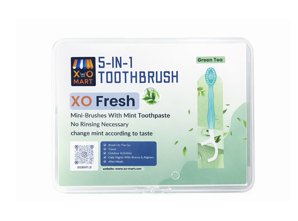 Xo Fresh 5In1 Toothbrush Green Tea 10 pieces