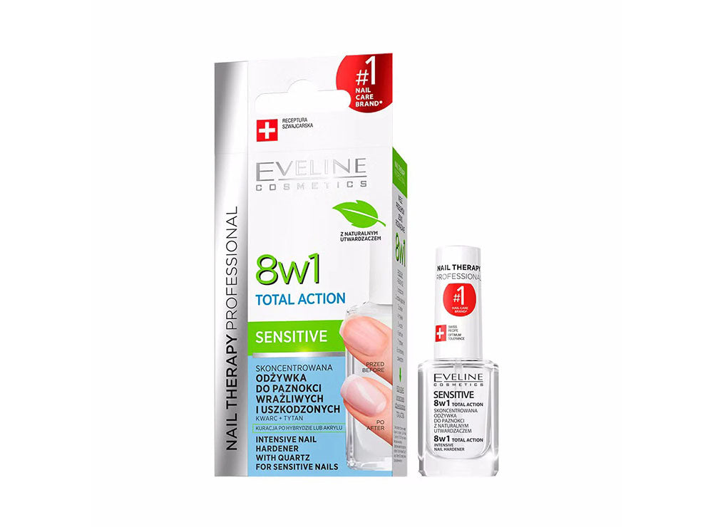 Eveline 8 In 1 Sensitive Nail Hardener 12 ml