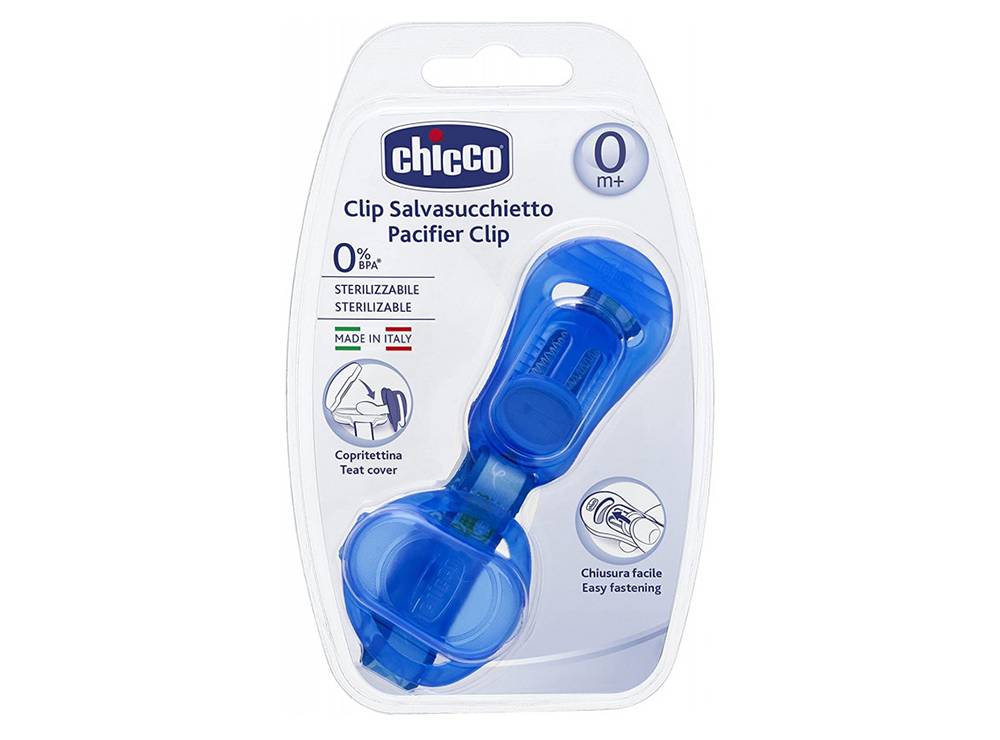 Chicco Pacifier Clip Blue