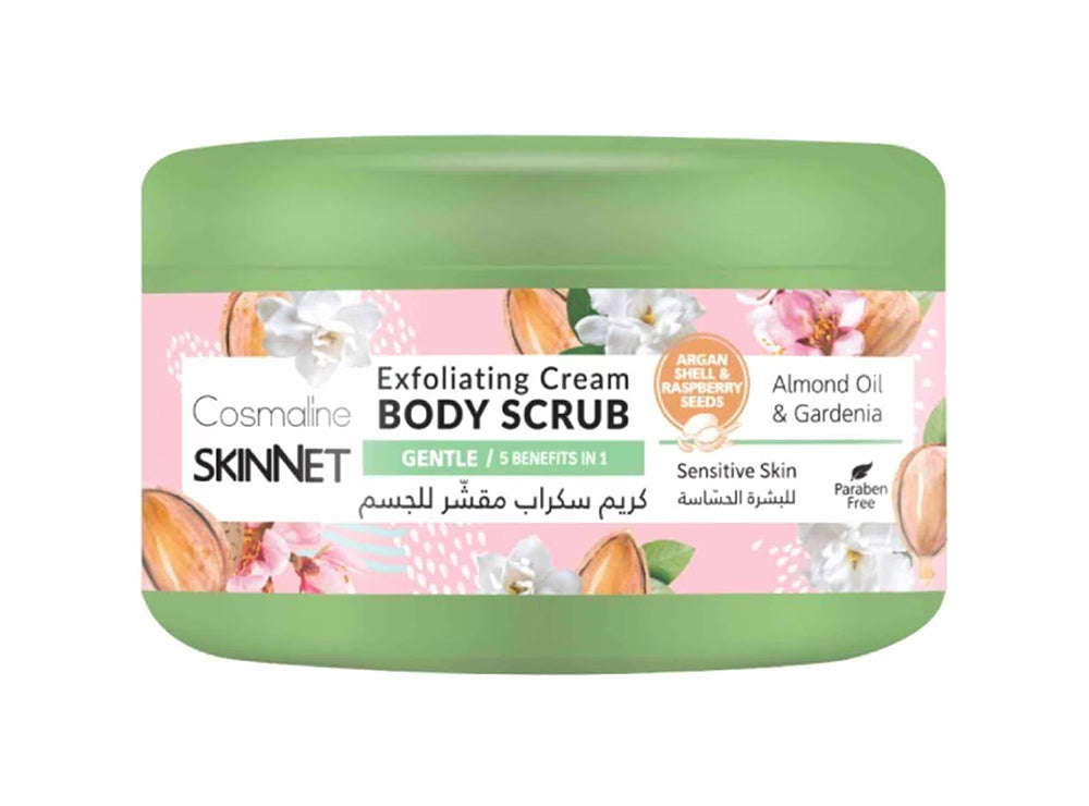 Skinnet Body Scrub Gentle Almond & Gardenia 250 ml