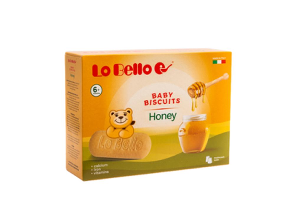 Lobello Baby Biscuits Honey 6M+ 200 g