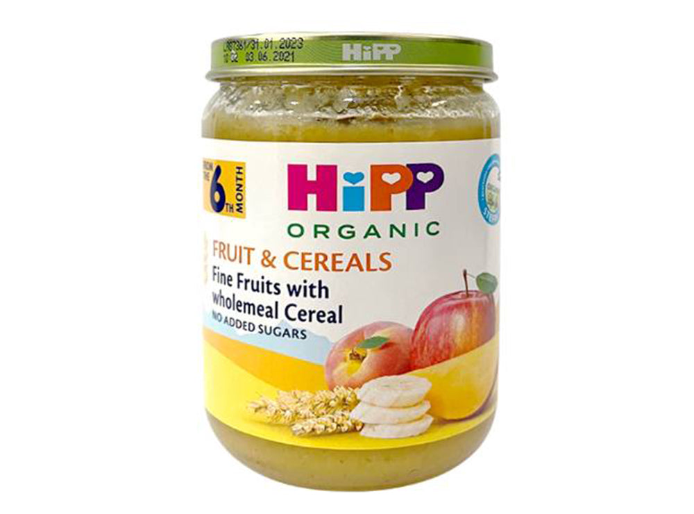 Hipp Fine Fruits With Whole Meal Cereal 6M 190 gr
