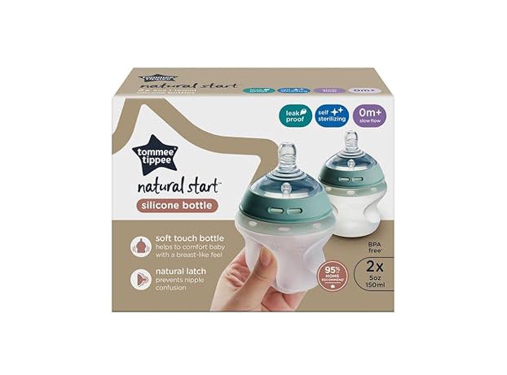 Tommee Tippee Natural Start Silicone Bottle 0M+ 150 ml