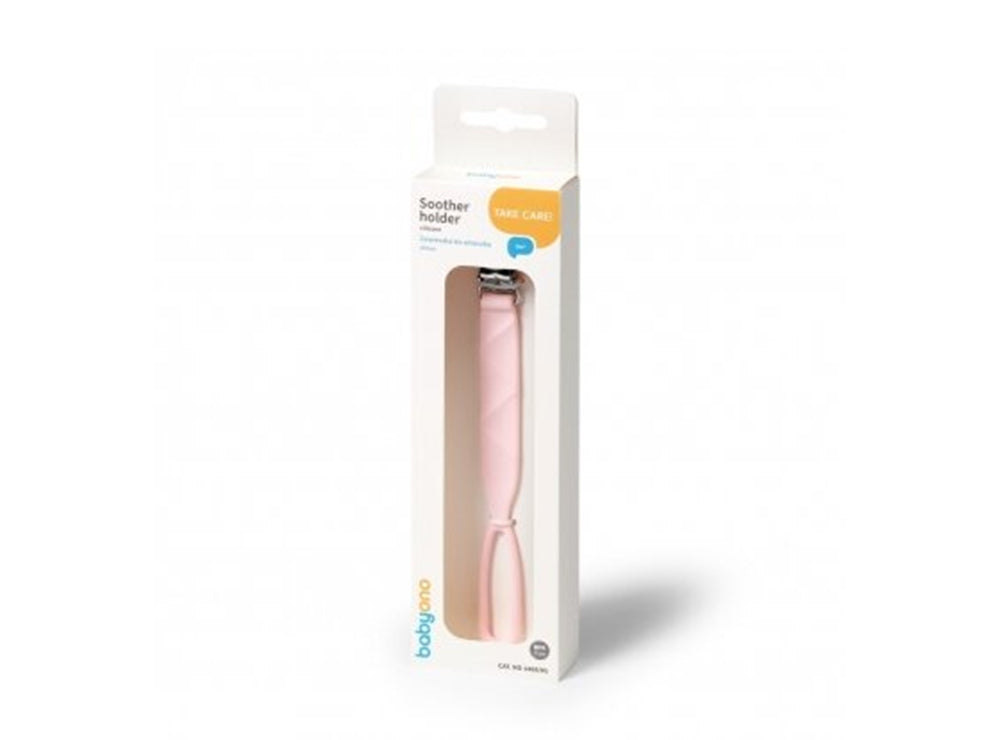 Baby Ono Soother Holder Silicone Pink 0M+ 1469/01